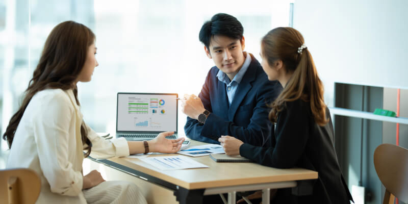 Action-focused business profile